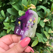 Load image into Gallery viewer, Nonbinary Ice Cream Resin Keychain