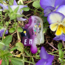 Load image into Gallery viewer, Nonbinary Ice Cream Resin Keychain