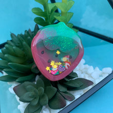 Load image into Gallery viewer, Strawberry Resin Shaker Charm