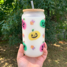 Load image into Gallery viewer, AC Halloween Pumpkins & Candy Beer Can Glass Cup