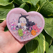 Load image into Gallery viewer, Pink Heart Nezuko Shaker Coaster
