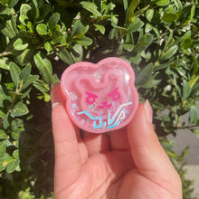 Load image into Gallery viewer, Pink D.VA Bunny Resin Shaker Keychain
