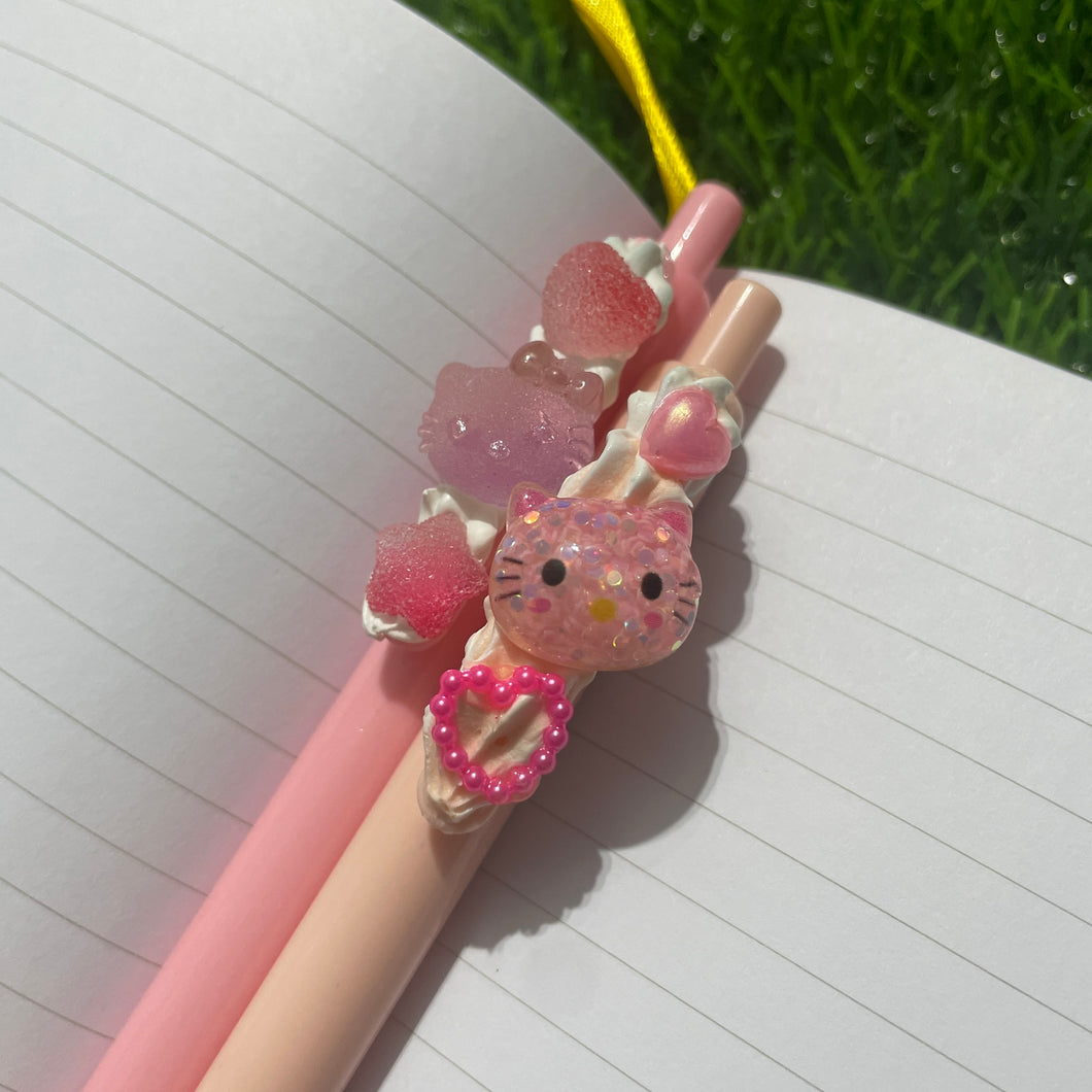 Pink Kitty Pens