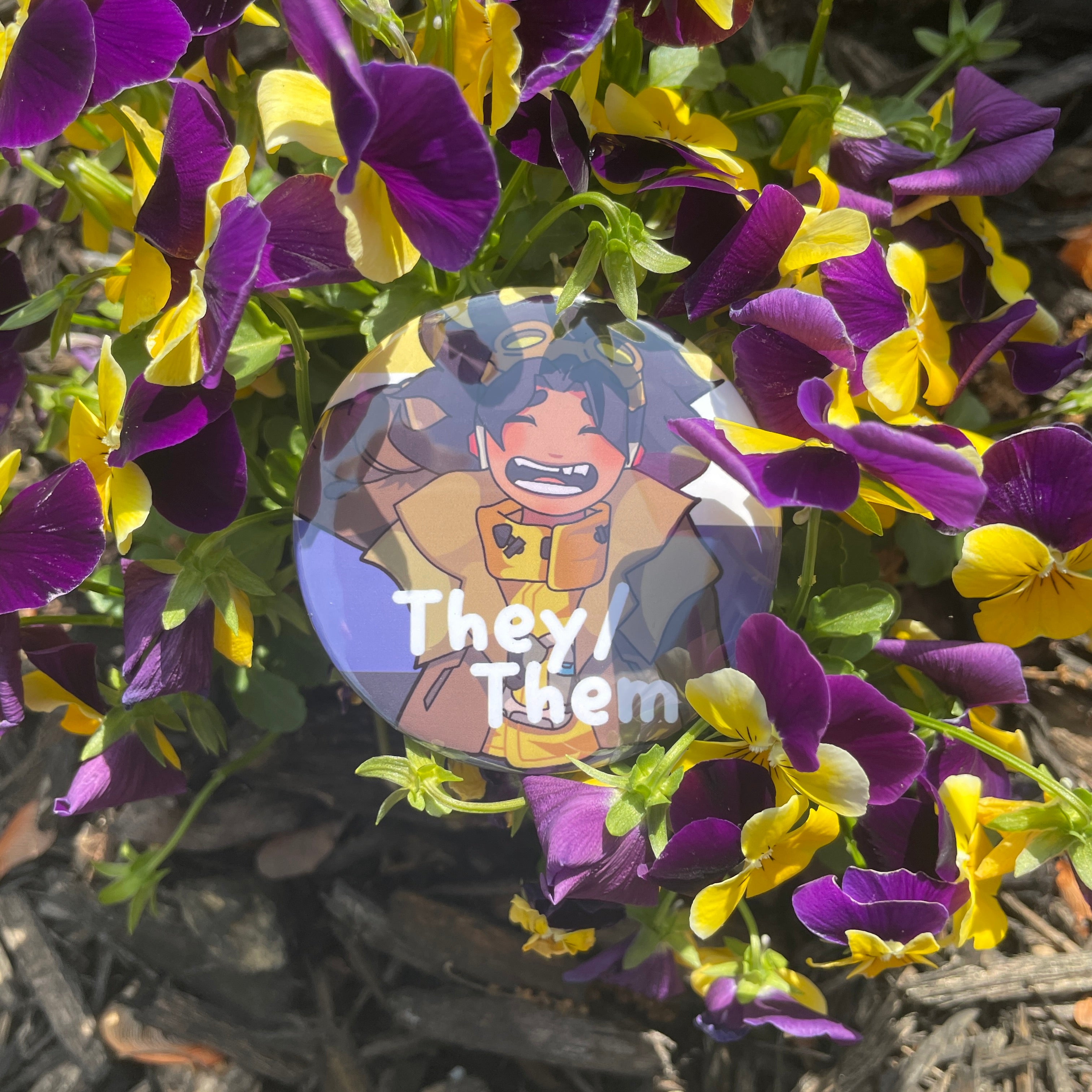 NonBinary Venture Metal Button Pin