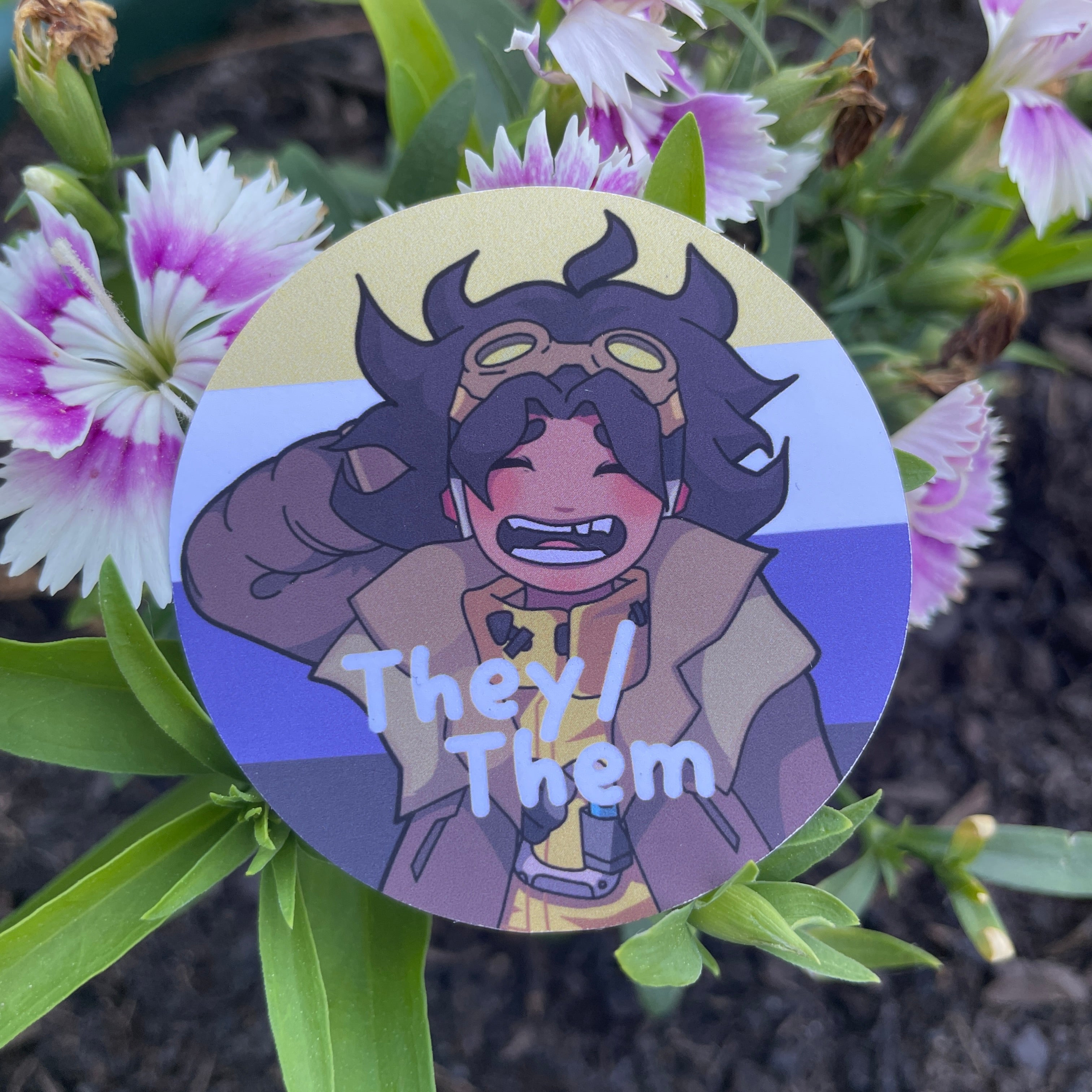 Nonbinary They/Them Venture Sticker