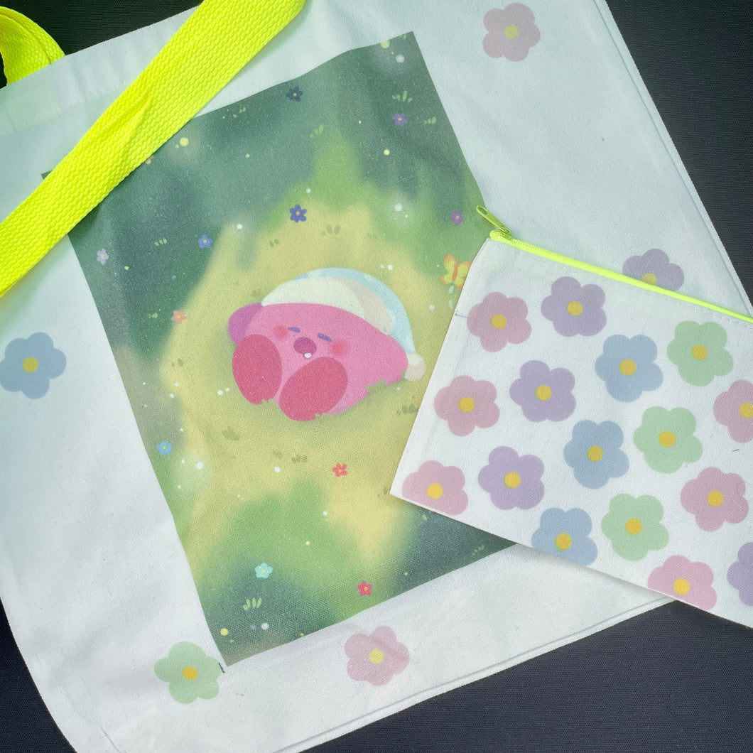 Sleeping Kirbo Tote