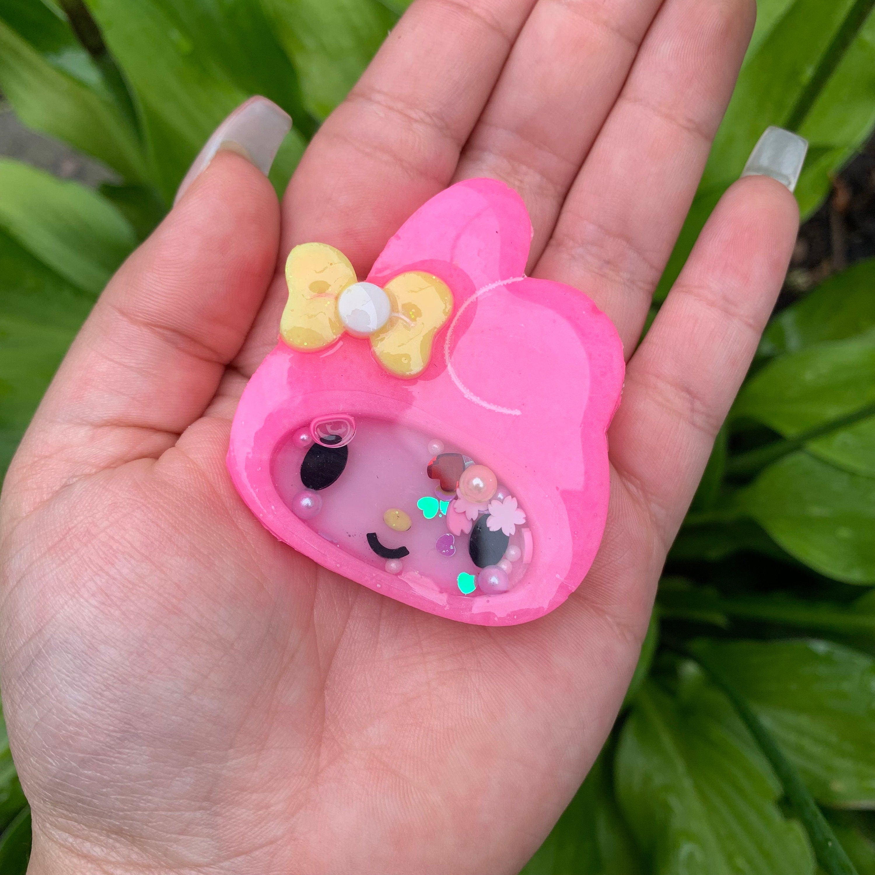 Melody Bunny Resin Shaker Charm