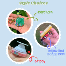 Load image into Gallery viewer, Star Pink and Blue Resin Shaker Charm
