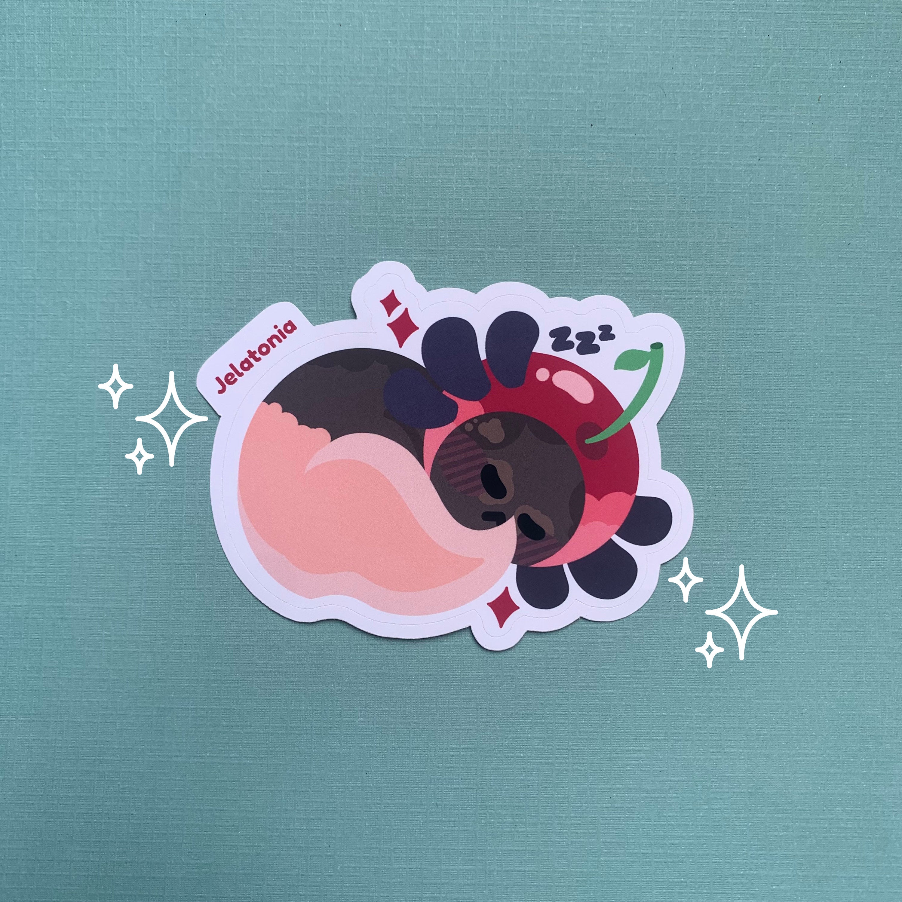 Cute Firefly Cherry Axolotl Sticker