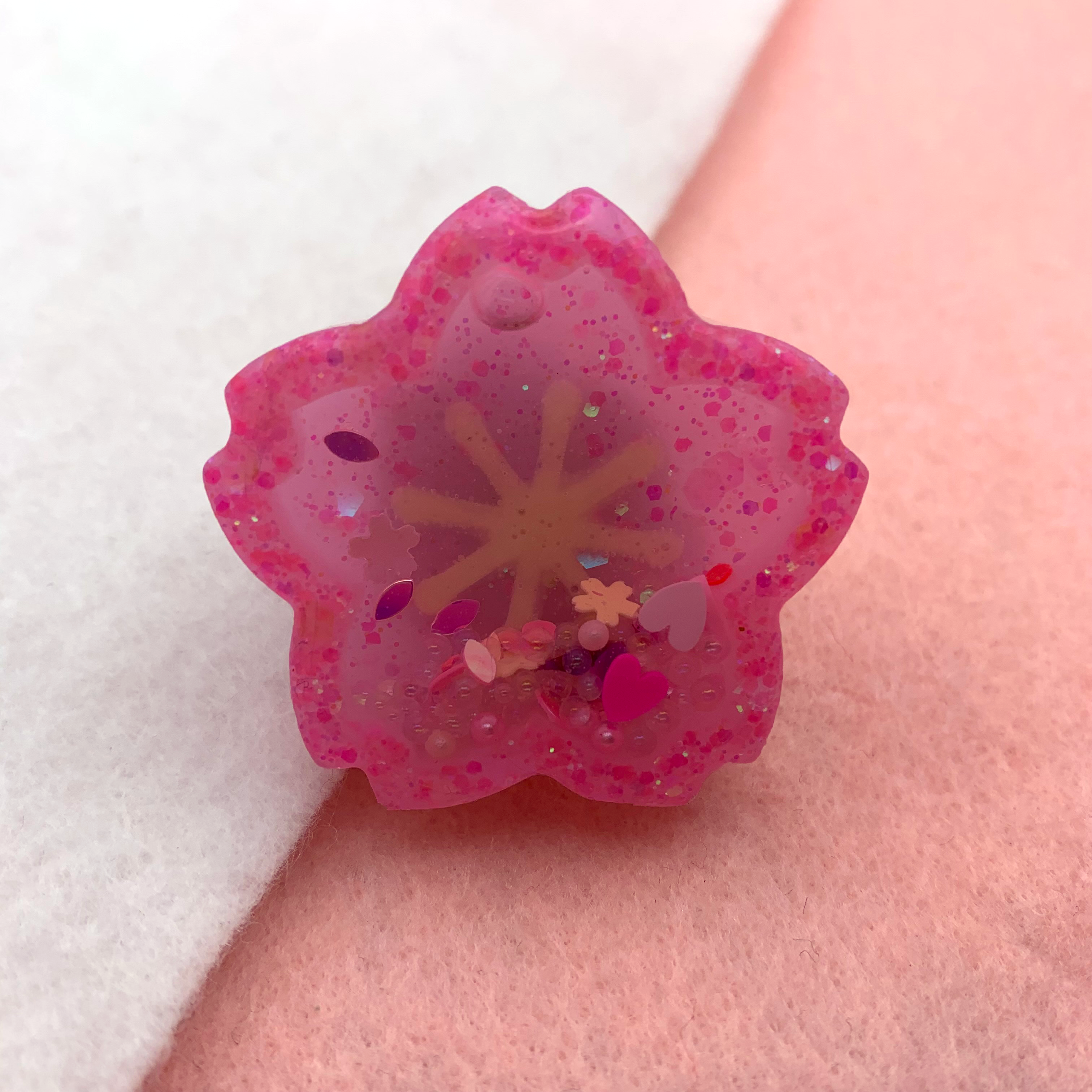 Kawaii Spring Sakura Resin Charm