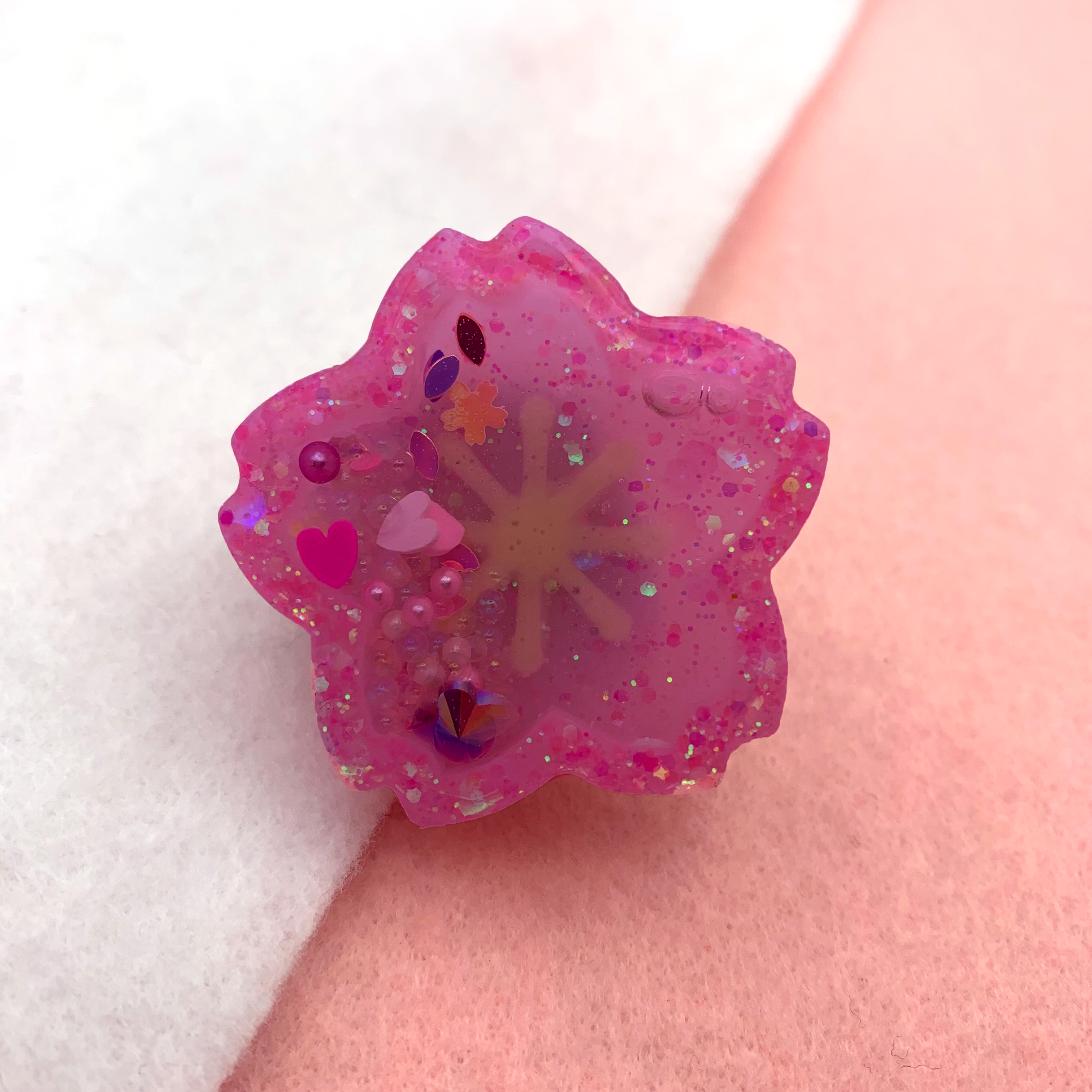 Kawaii Spring Sakura Resin Charm